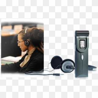Digital Infrared Language Distribution System - Taiden Headphones Clipart