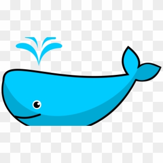 Transparent Whale Docker - Blue Whale Clip Art - Png Download