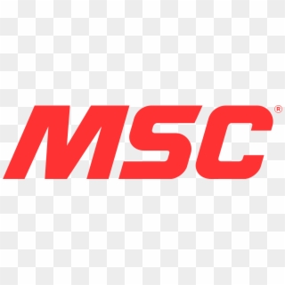 Msc Industrial Direct, Logo, Brand, Red, Text Png Image - Msc Industrial Logo Png Clipart
