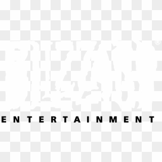 Blizzard Entertainment Logo Black And White - Blizzard Entertainment Logo White Png Clipart