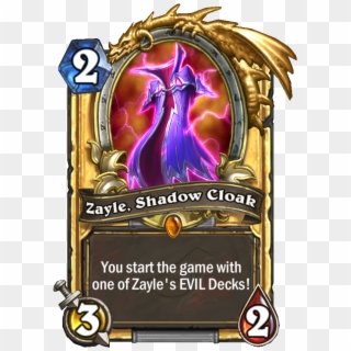 Enus Zayleshadowcloak Gold - Rogue Legendary Hearthstone Clipart
