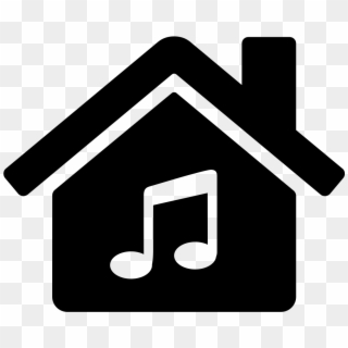 House Music Png - Font Awesome Home Clipart