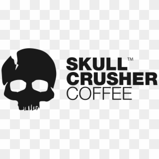 Skull Crusher Coffee Logo Dark Clipart
