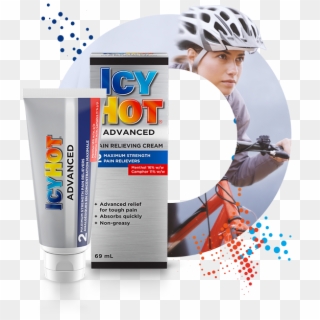 Icy Hot® Advanced Pain Relieving Cream - Graphic Design Clipart