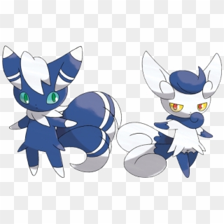 Male Female Meowstic Clipart