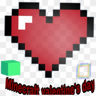 #minecraft Pocket Edition Valentine's Day - Heart 8 Bit Png Clipart