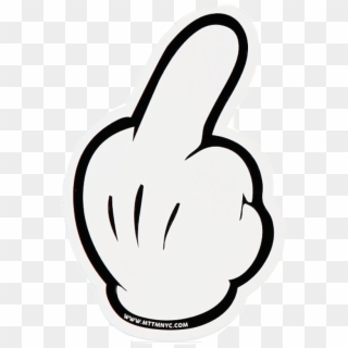 Mickey Mouse Middle Finger Png - Mickey Mouse Fuck You Clipart