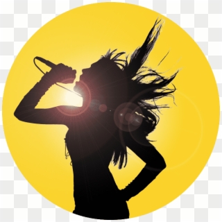Espn 2020 Super Bowl Party - Female Singer Silhouette Png Clipart