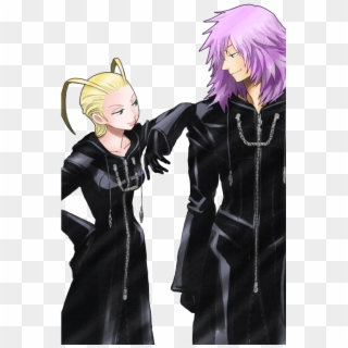 Larxene & Marluxia From One Of The Kingdom Hearts Novels - Larxene Marluxia Clipart