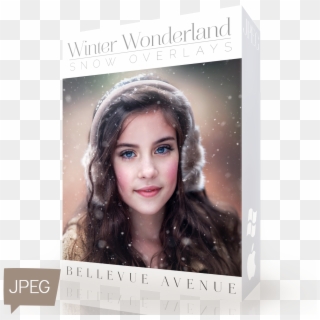 Winter Wonderland Snow Overlays , Png Download - Girl Clipart