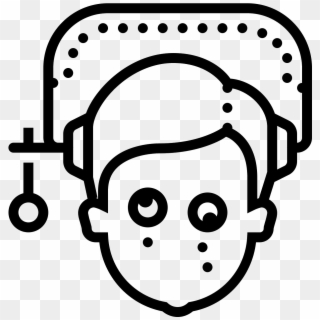 This Icon Shows A Human Face, Most Likely A Male - Icons Overwhelmed Clipart