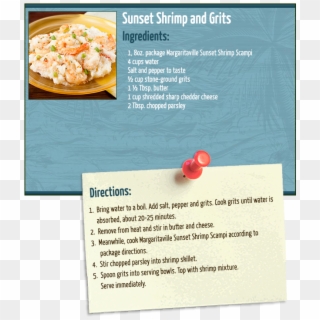 Sunset Shrimp & Grits - Omelette Clipart