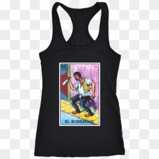 El Borracho Card Racerback Tank Top - Never Take Camping Advice From Me You Ll Only End Up Clipart