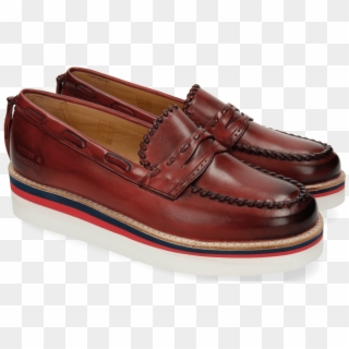 Kelly 20 Red Justin White Loafers - Slip-on Shoe Clipart