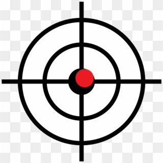 Target Svg Archery - Transparent Gun Scope Target Clipart