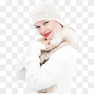 Download Woman In Warm Winter Clothes Png Image - Woman In Winter Png Clipart