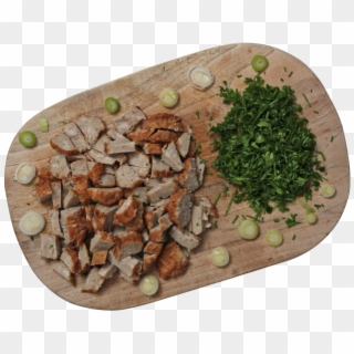 Meatball Pieces With Herbs - Wood Clipart