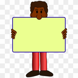 African - Man With Sign Png Clipart