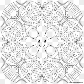 Png Library Library Brilliantandala Coloring Pages - Мандала Для Детей Clipart
