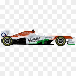 2013 F1 Cars Wearing Retro Liveries - Racing Point Force India Logo Clipart