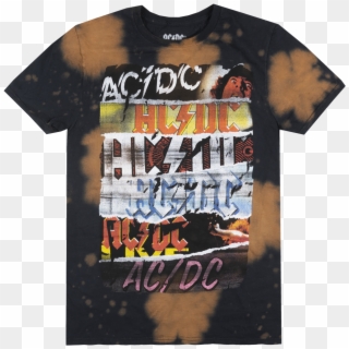 AC/DC Logo Official Hard Rock and Roll Music Black Mens T-shirt