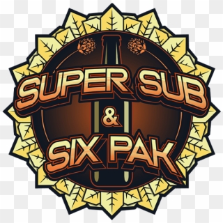 Super Sub And Six Pak Logo - Illustration Clipart