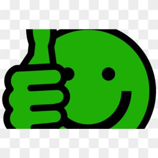 Thumbs Up Smiley Cliparts Co - Green Thumbs Up Emoji - Png Download