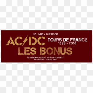 Ac/dc Tours De France 1976-2014 - Poster Clipart