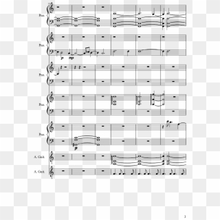 Whisp Sheet Music 3 Of 5 Pages - Mozart Basset Horn Duet Clipart