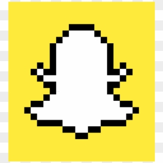 Snapchat Pixel Art - Social Media Pixel Art Clipart