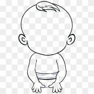 Png Freeuse Download Drawing Child Little Baby - Draw A Baby Easy Clipart