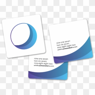 Digital Media Business Cards - Circle Clipart