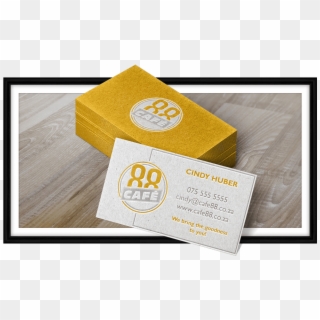 Cafe88 Business Card Stack - Graphic Design Clipart