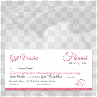 Deluxe Gift Voucher Flourish - Wedding Invitation Clipart