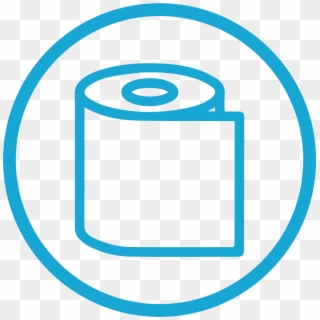 Paper Towel For Cleaning Icon - Circle Clipart