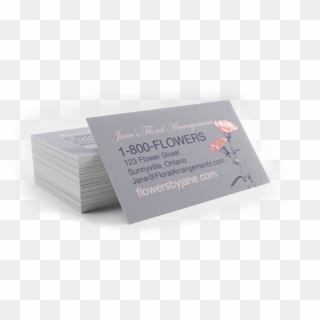 Stack Of Business Cards With Spot Varnish For A Florist - Book Cover Clipart