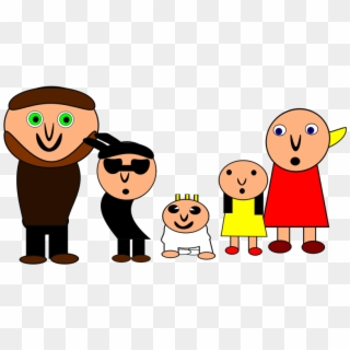 Family Cartoon Pictures Free Download Clip Art Free - Famille De 5 Personnes - Png Download