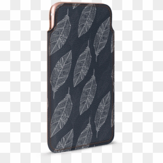 Dailyobjects Tribal Feathers Grey Real Leather Wallet - Iphone Clipart