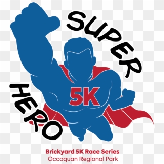 Super Hero 5k Logo - Poster Clipart
