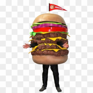 Meet The 4 Patty Cheeseburger Roadie, The Mascot Of - Burger Mascot Clipart