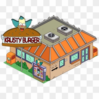 Krusty Burger Tapped Out - Los Simpson Krusty Burger Clipart