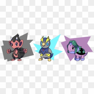 Chimchar Has Become Dark / Fire, Piplup Has Become - Cartoon Clipart