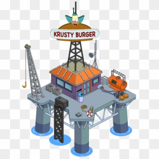 Krusty Burger Oil Rig - Simpsons Tapped Out Krusty Burger Clipart