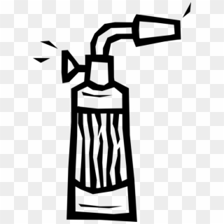 Vector Illustration Of Blow Torch Or Blowtorch Fuel Clipart