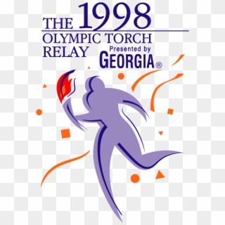1998 Winter Olympics Torch Relay - Poster Clipart