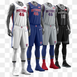 The Association Edition Uniform Pays Homage To One - Detroit Pistons Jersey 2019 Clipart
