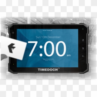 Timedock Web Time Clock - Led-backlit Lcd Display Clipart