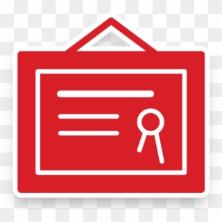 Mph Certificate Icon - Certificate Icon Red Clipart