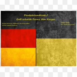 Deutschlandlied / Gott Erhalte Franz Den Kaiser- National - Flag Clipart