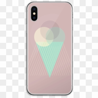 Pinkish Ice Cream Skin Iphone X - Ice Cream Cone Clipart